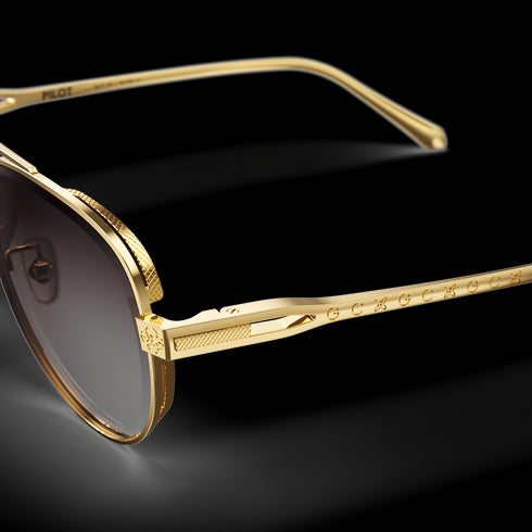 Sunglasses - Pilot Gold